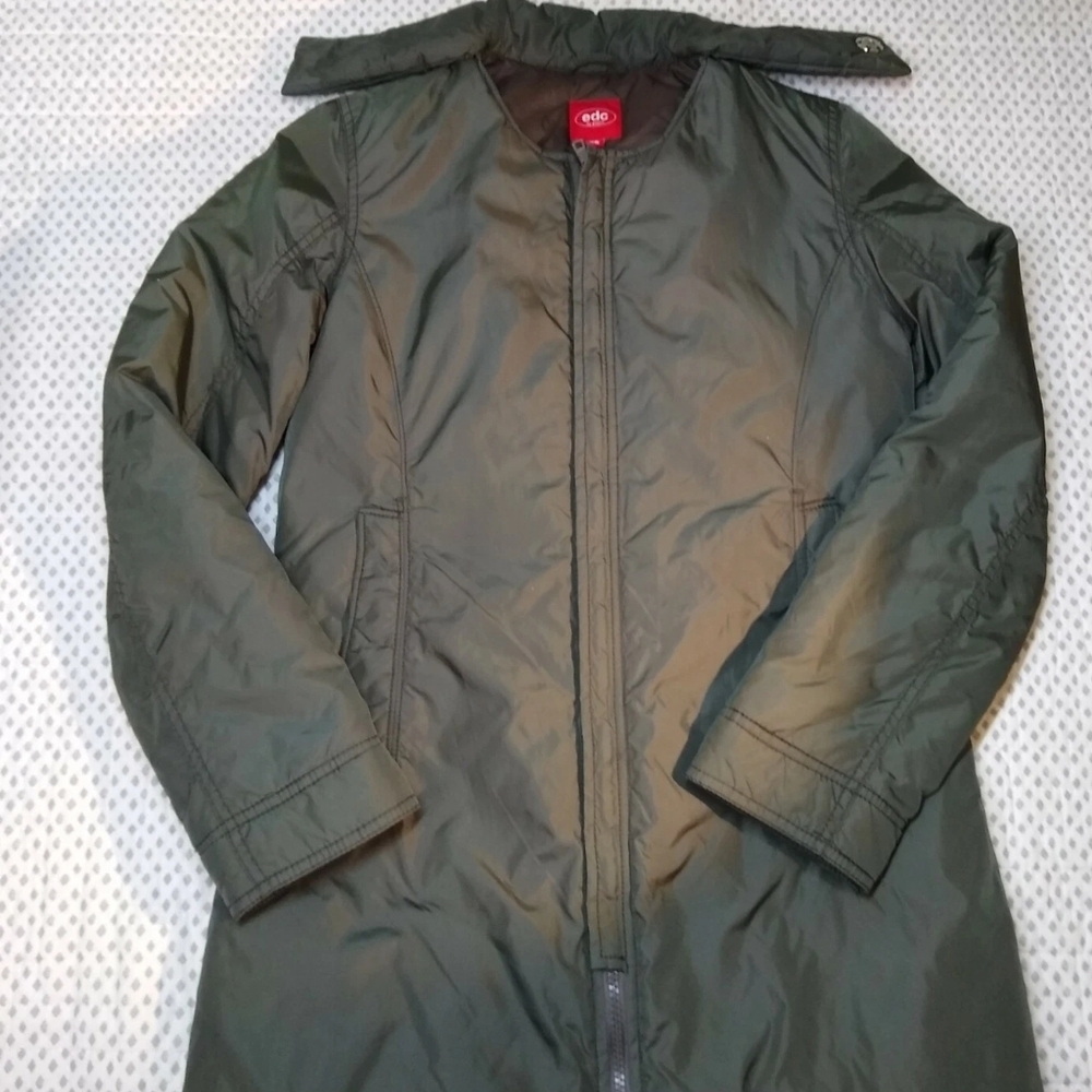 EDC Esprit Women's Army Olive Green Jacket Winter Coat Size XS